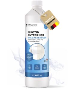 German Tobacco Entferner & Kunststoffreiniger 1000ml Hochkonzentrat - Ruß & Nikotin Reiniger für Fensterrahmen, Wände, T