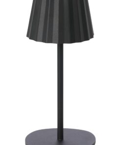 Northpoint 3in1 LED Tischlampe mit 3000mAh Akku für Innen und Außengebrauch Plissee schwarz