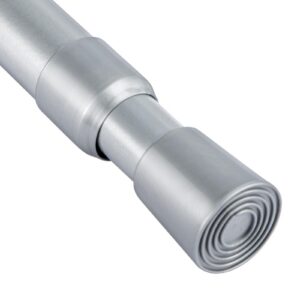 Youyijia Gardinenstange ohne Bohren 84-150CM – Ideale Teleskopstange für Fenster, Badezimmer & Schrank (Silber) Youyij