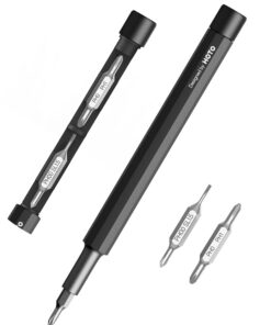 HOTO Feinmechaniker 2-in-1 Schraubendreher und Bleistift, Präzisions-Werkzeug für Handy/PC/Uhr-Reparatur, Mini Magnetsch