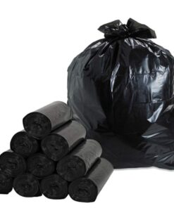 Toneco ® Starke Müllsäcke 240L - Schwarz - 100 x 125 cm - 50 Beutel - für Haushalt, Industrie und Campingsituationen - h
