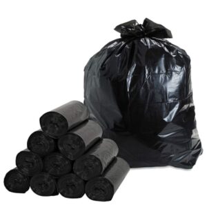 Toneco ® Starke Müllsäcke 240L - Schwarz - 100 x 125 cm - 50 Beutel - für Haushalt, Industrie und Campingsituationen - h