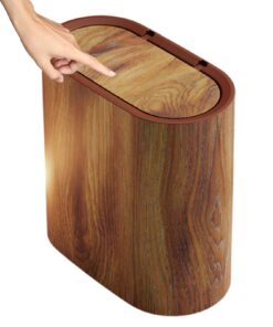 **Generisch Hölzerner Wasserdichter Mülleimer für Küche und Bad** | **Abfallbehälter Bad nach Holz nachahmend, wasserdi