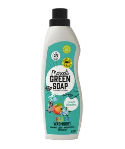 Marcel's Green Soap Pfirsich & Jasmin – vegan, palmölfrei, mikroplastikfrei – gegen Flecken, Recyclingflasche – 1 L (23
