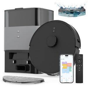 FIXR Saugroboter für Teppich und Tierhaare mit LiDAR Navigation und 180Min Laufzeit FIXR Saugroboter mit Wischfunktion u