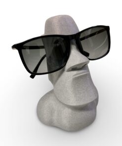 MOAI Granitgrau Brillenständer | Schreibtisch Dekoration | Geschenk
