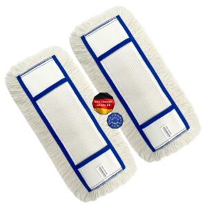 Hochwertiger Baumwoll Wischbezug 40 cm – Ideal für Holzböden – Waschbar bis 95 °C Hochwertiger Baumwoll Wischbezug 40