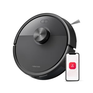 Roborock Q7 M5 Saugroboter Schwarz, starkes Saugvermögen 10.000Pa, LiDAR Navigation, 150Min Betriebsdauer, Teppich und T