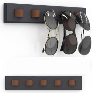 Wandmontagtes Brillenaufbewahrung Schwarzes Display für mehrere Brillen Sonnenbrillen Halterung - Brillenhalter Brillen