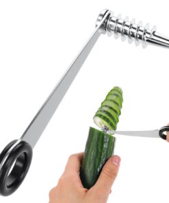 Piranha Edelstahl Spiralschneider für Gurken, Karotten, Zucchini & Äpfel