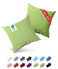 Buymax® Kissenbezug 40x80 cm - Grün - Oeko-Tex Zertifiziert OEKO-TEX STANDARD 100 - Idealer Kopfhohlentladung und Komfor