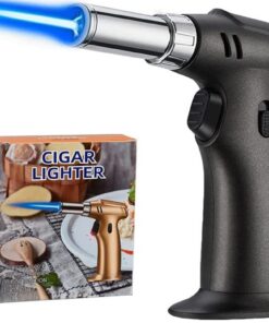 Sicherheitsgepäck Flügellaterne Butan Nachfüllbar Black für Küchen-Creme Brûlée BBQ Backen (Butan Getankt Nicht Befohlen