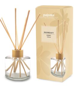 pajoma® Raumduft Honey auf wasserlöslicher Basis für Zuhause, ideal für verwende in der Wohnung und dem Büro, duftet 120