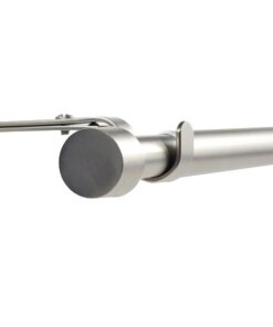 Deco-Raum Gardinenstange ausziehbar – Edelstahl-Optik, 160–300 cm (Ø 16/19 mm)