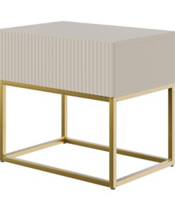 Selsey Nachttisch Beistellschrank mit Schublade für Damen im Schlafzimmer Veldio