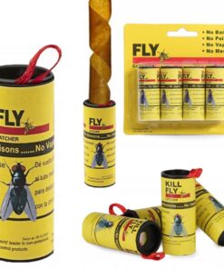 Premium Ungiftiger Fliegenvernichter Leimfalle gegen Fliegen und Motten (Innen & AUßen)