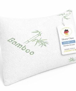 Orthopädisches Nackenstützkissen Memory Foam mit Bamboo-Bezug 40x80 cm Höhe 15 cm