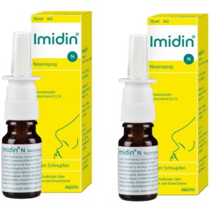 Imidin N - Nasenspray gegen Schnupfen für Erwachsene zum Selbstbehandeln im Haus (2x 15 ml Nasenspray)