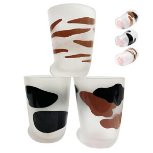 Cat Paw Glass Cup - Heat resistant Handmade Personalized Coffee Mug for Katzenliebhaber | Cute Cat Motif Mug - Creative