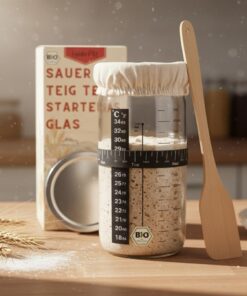 HeldenPilz® 600ml Gärglas | Brotbacken leicht gemacht | 100% natürliche EU Organic Zutaten