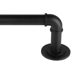 Industrielle Blackout Wrap Around Gardinenstangen für 95 bis 150 Zoll, ideal für Innen und Außen, 7/8 Zoll Durchmesser,