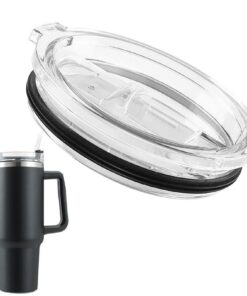 Fulenyi 20 oz und 30 oz Tumbler Ersatzdeckel mit Strohhalm | tragbare, auslaufsichere Deckelabdeckungen für Skinny Tumbl