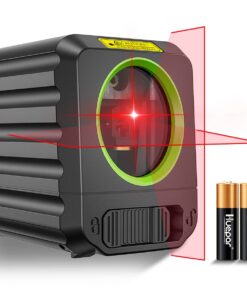 Kreuzlinienlaser Huepar B011R - Selbstnivellierend mit Rotlicht, für DIY und Bildaufhängen - Global Recycled Standard
