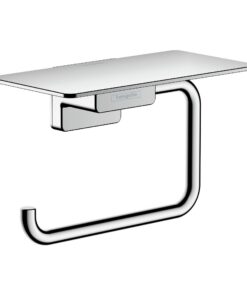 Hansgrohe AddStoris Toilettenpapierhalter - Wandmontage, verdeckte Befestigung, Badezimmer Zubehör, Chrom 41772000