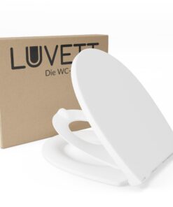 **LUVETT® Toilettensitz Kinder C490 - SoftClose Absenkautomatik für Kinder & Erwachsene (Weiß)** | **LUVETT® Toilettens