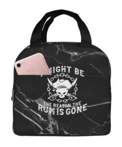 Lustige Piraten-isolierte Lunchtasche für Damen und Herren -Perfect für Büro und Picknick! | Isolierte Lunch-Einkaufsta