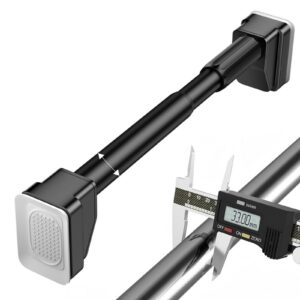 Gardinenstange ohne Bohren Schwarz 310-400cm Klemmstange Edelstahl 40-500cm Teleskopstange Wohnzimmer Badezimmer