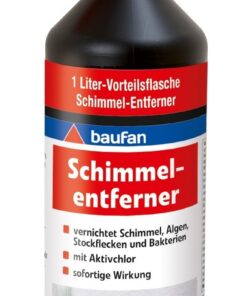Baufan Schimmelspray 1 Liter | mit Aktivchlor | sofortige Wirkung | ideal für Silikon- und Fliesenfügen | Biozidprodukt