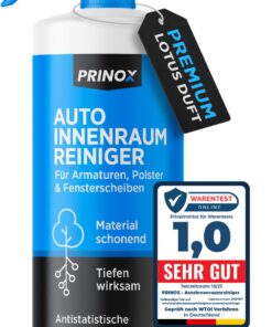 PRINOX Profi Auto Innenraum Reiniger - Innenreichung Reinigung für Kunststoff, Polster, Leder & Fenster - Premium Reini