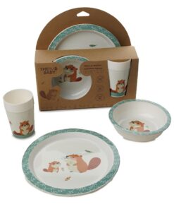 THERMOBABY Mahlzeiten-Set für Kinder – praktisch und Design – mikrowellengeeignet – Lunchboxen ohne BPA