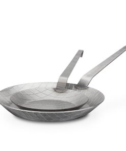 GSW Gastro Traditionell Bratpfannen-Set Silber ⌀20 cm & ⌀28 cm | GSW Gastro Traditionell geschmiedet aus Eisen Bratpfan