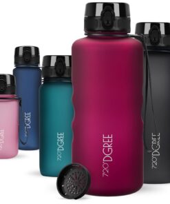 720°DGREE uberBottle Trinkflasche mit Sieb - BPA-Frei - IDEAL für Sport, Schule und Outdoor-Aktivitäten - Leichte Tritan