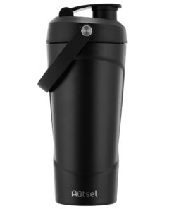 Autsel Edelstahl Protein Shaker 750ml, BPAfrei für Athleten, Vakuum Isolierung bei Fitness Shuffle turnovers