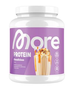 MORE Protein Cinnalicious, Whey Konzentrat und Casein, für Sportler, ideal für Nachtraining, 600 g, Laktase enthalten, D