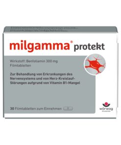 Milgamma Protekt: Förderung der Nervengesundheit durch Benfotiamin, hohe Bioverfügbarkeit, 1x tägliche Dosierung 30 Stüc