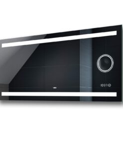 FORAM Led Badezimmerspiegel mit Beleuchtung - Modernes Design - Für Badezimmer - Nach Maß hergestellt - 110x70 cm - Indi