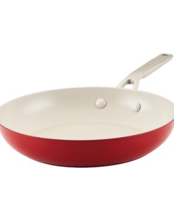 KitchenAid Harteloxierte Keramik-Bratpfanne Empire Red für professionelle Küchen mit Antihaft-Eigenschaften und verschie