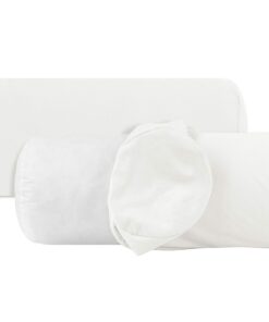 Npluseins 2er Pack Baumwoll Kissenbezug - white - fürs Bett - ideal fürs Sommerlager - OEKO-TEX STANDARD 100 - 40x15 cm