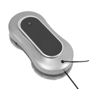 Fensterputzroboter Elektrisch mit Fernbedienung, Automatischer Fensterreiniger, 10x Stück Lappen (Silbergrau) Elektris