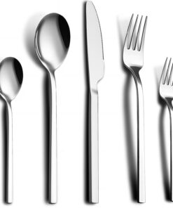 Edelstahl Besteck Set 6 Personen, 30 Teilig, Spülmaschinengeeignet, Ideal Für Haushalt Und Gastronomie | Rostfrei Und L