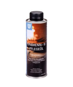 GRÄWE Einbrenn- & Pflegeöl 250 ml für Eisenpfannen & Pizzablechen, ideal zum Einbrennen
