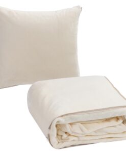 HOMELEVEL Kuscheldecke mit Ärmeln - Tragbare Deckenpullover Damen Herren - Kuschel Deckenpulli in Weiß