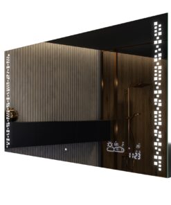 FORAM Led Badezimmerspiegel mit Beleuchtung - Modernes Design - Individuell nach Maß - 110x70 cm -/graphql LARGE LED BAD