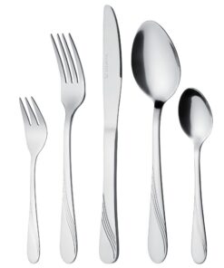 GRÄWE Besteck-Set für 12 Personen - Serie STRALSUND - Edelstahl, rostfrei, nickelfrei - Ideal für Maisknödel-Treffen mit