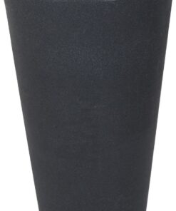 Spetebo XXL Anthrazit Konisch - Ideal für große Pflanzen - robuster Kunststoff Blumentopf - 70x40 cm
