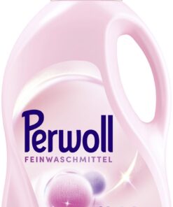 Perwoll Wolle & Feines Waschmittel, Feinwaschmittel für wolleinträchtige Fasern, sanft reinigend und glättend (27 Wasch